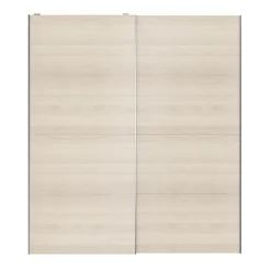 Portes de placard coulissantes 2 vantaux panneaux effet chêne GoodHome Atomia H. 225 x L. 200 x ép. 5,5 cm