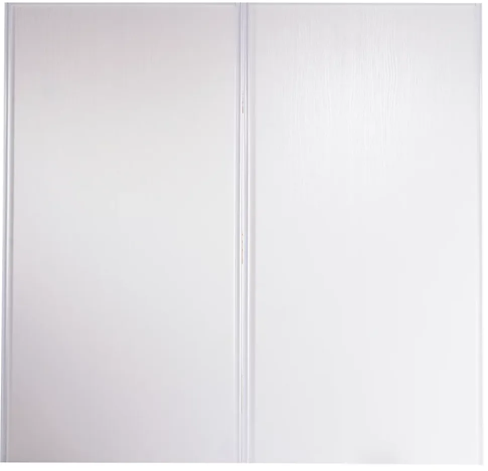 Portes de placard coulissantes blanches effet bois GoodHome Romero H. 120 x l. 60 cm, 2 portes