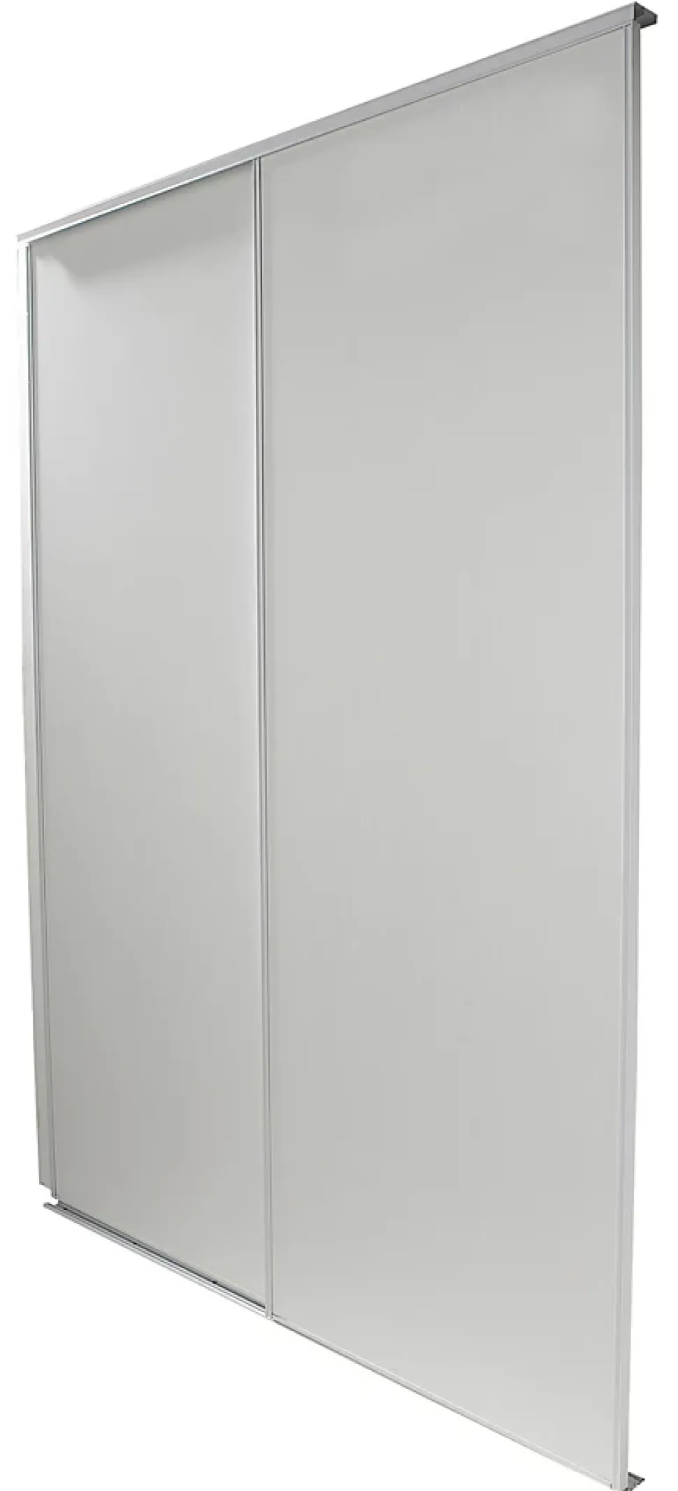 Portes de placard coulissantes blanches effet bois GoodHome Romero H. 250 x l. 90 cm, 2 portes