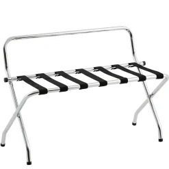 Porte-valise VALISE, structure pliable en métal chromé