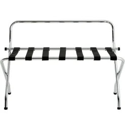 Porte-valise VALISE, structure pliable en métal chromé