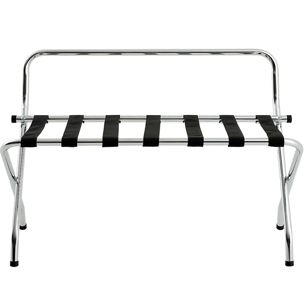 Porte-valise VALISE, structure pliable en métal chromé