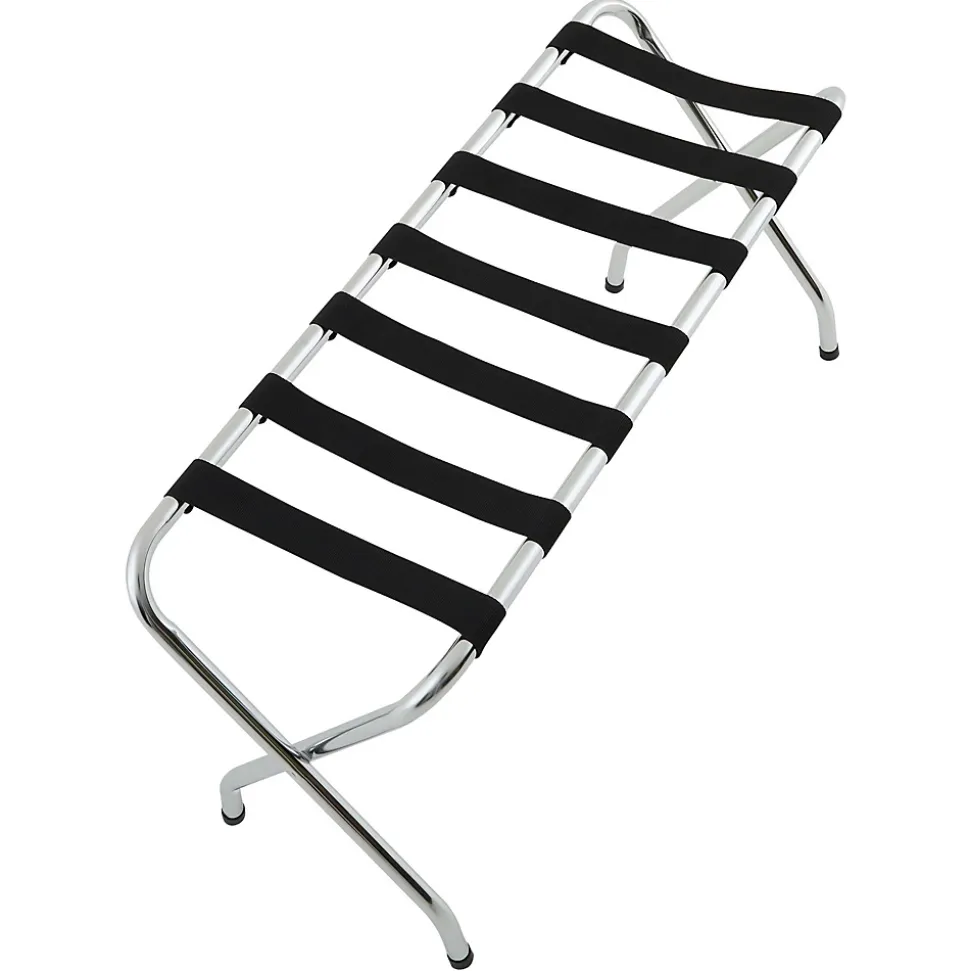 Porte-valise VOYAGE, structure pliable en métal chromé