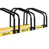Porte-velos Boudech Stand 5 En 1 acier galvanise peinture poudree noir jaune 5 places