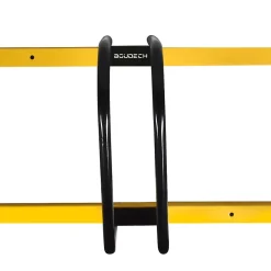 Porte-velos Boudech Stand 5 En 1 acier galvanise peinture poudree noir jaune 5 places