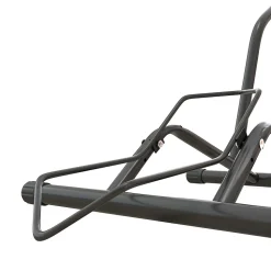 Porte-vélos en acier pour stationnement de vélos porte-vélos au sol portable pour l'intérieur et l'extérieur 59x41x38 cm noir
