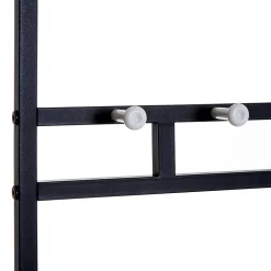 Porte-vêtements Avec Banc Et Range-chaussures - Métal - 72.5x35x180 Cm - Entrée