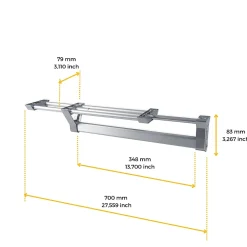Portevêtements extractible pour armoire