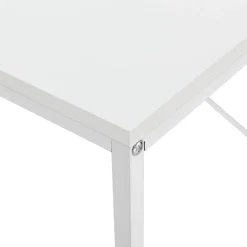 Poste de travail Roros 120 x 60 x 72 cm blanc en.casa