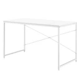 Poste de travail Roros 120 x 60 x 72 cm blanc en.casa
