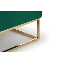 Pouf Carré en Velours "Lakota" 90cm Vert