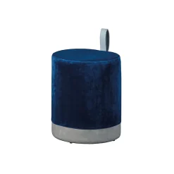 Pouf Design en Velours à Poignée