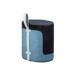 Pouf Design en Velours à Poignée 