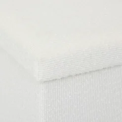 Pouf pliable Mix'n modul 31x31 cm bouclette blanche - Beige- 5five