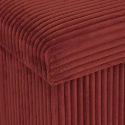 Pouf pliant Arum ambre 38x38cm - Atmosphera