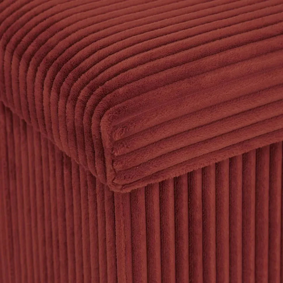 Pouf pliant Arum ambre 38x38cm - Atmosphera