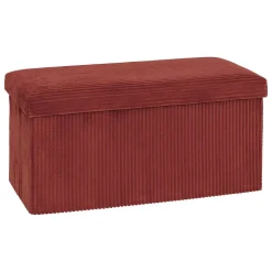 Pouf pliant Arum ambre 76x38cm - Atmosphera