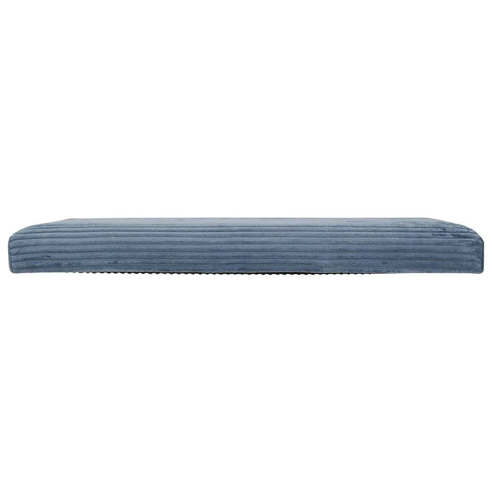 Pouf pliant Arum bleu encre 76x38cm - Atmosphera