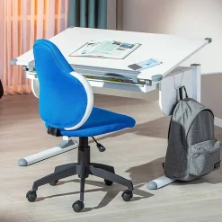 PREZI - Fauteuil Pivotant Bleu pour Enfant