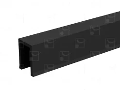 Profil U guidage PVC SAF dimension 12x17mm longueur 1100mm - MANTION - 1106/110