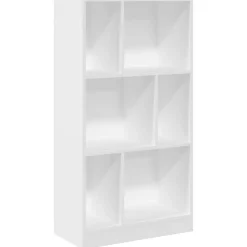 Prolenta Premium - Bibliothèque blanc 57x28,5x107,5 cm bois d'ingénierie