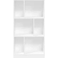 Prolenta Premium - Bibliothèque blanc 57x28,5x107,5 cm bois d'ingénierie