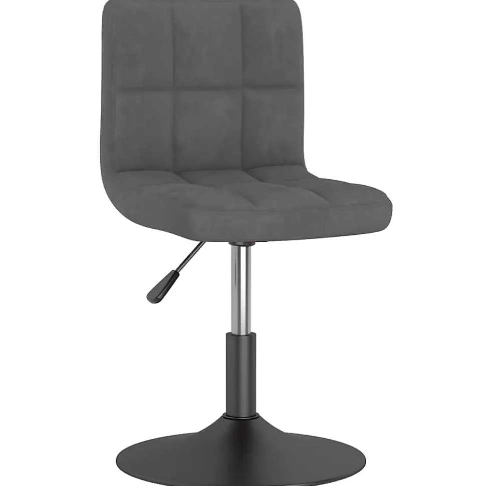 Prolenta Premium - Chaises pivotantes à manger lot de 2 gris foncé velours