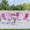 Prolenta Premium - Coussins de chaise à dossier haut lot de 6 rose tissu oxford