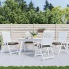 Prolenta Premium - Coussins de chaise lot de 4 taupe 40x40x7 cm tissu oxford