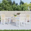Prolenta Premium - Coussins de chaise de jardin à dossier bas lot de 4 beige