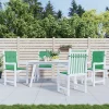 Prolenta Premium - Coussins de chaise de jardin à dossier bas lot de 4 vert
