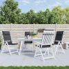 Prolenta Premium - Coussins de chaise à dossier haut lot de 4 anthracite