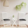 Prolenta Premium - Coussins de chaise lot de 2 anthracite 50x50x7 cm tissu oxford