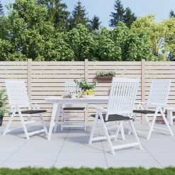 Prolenta Premium - Coussins de chaise de jardin lot de 4 anthracite 40x40x3 cm