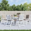 Prolenta Premium - Coussins de chaise à dossier bas lot de 6 taupe tissu oxford
