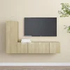 Prolenta Premium - Ensemble de meubles TV 3 pcs Chêne sonoma Bois d'ingénierie