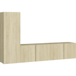 Prolenta Premium - Ensemble de meubles TV 3 pcs Chêne sonoma Bois d'ingénierie