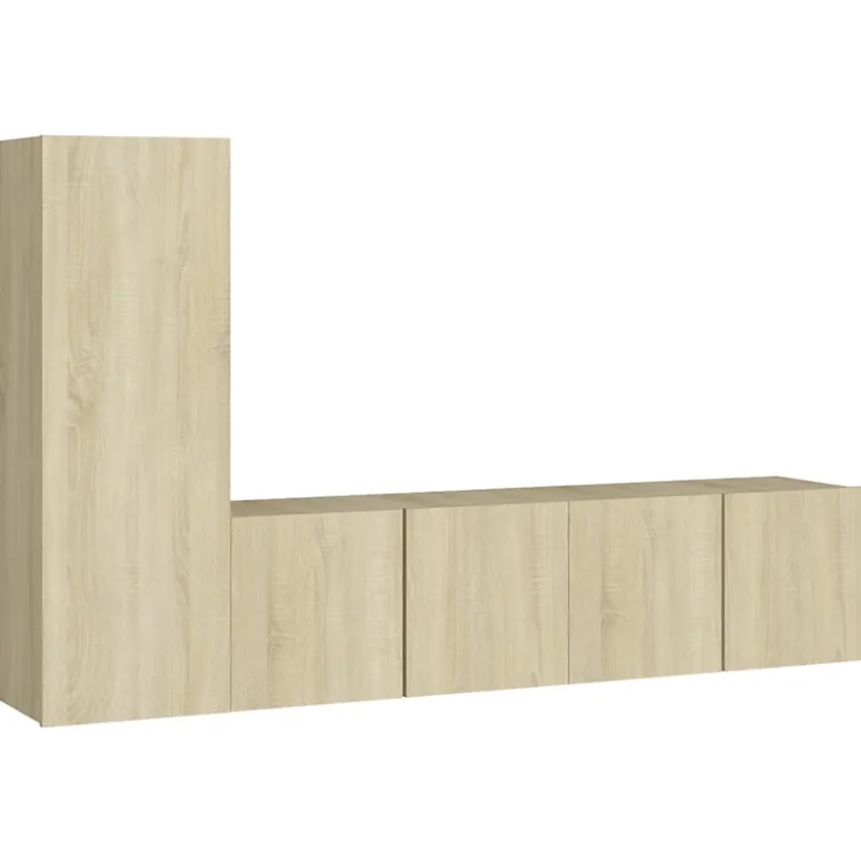 Prolenta Premium - Ensemble de meubles TV 3 pcs Chêne sonoma Bois d'ingénierie