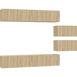 Prolenta Premium - Ensemble de meubles TV 6 pcs Chêne sonoma Bois d'ingénierie