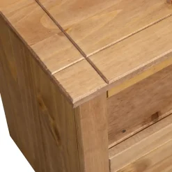 Prolenta Premium - Meuble TV d'angle 93x49x49 cm Pin solide Assortiment Panama