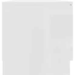 Prolenta Premium - Meuble TV Blanc brillant 80x35x36,5 cm Bois d'ingénierie