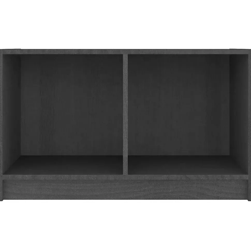 Prolenta Premium - Meuble TV Gris 70x33x42 cm Bois de pin massif
