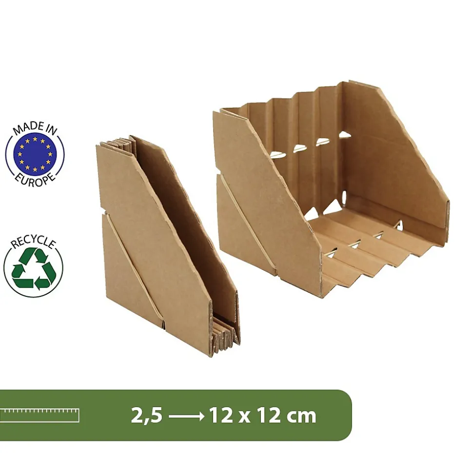 Protection d'angles extensibles en carton 12 x 12 cm