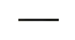 Rail coulissant alu finition noire pour porte coulissante en verre - 8mm - longueur 2000 mm - AURYS NORMANDIE