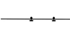 Rail coulissant apparent pour portes coulissantes en verre MINIMO - MONDO + SABLE en 73 ou 83 ou 93 cm - AURYS NORMANDIE