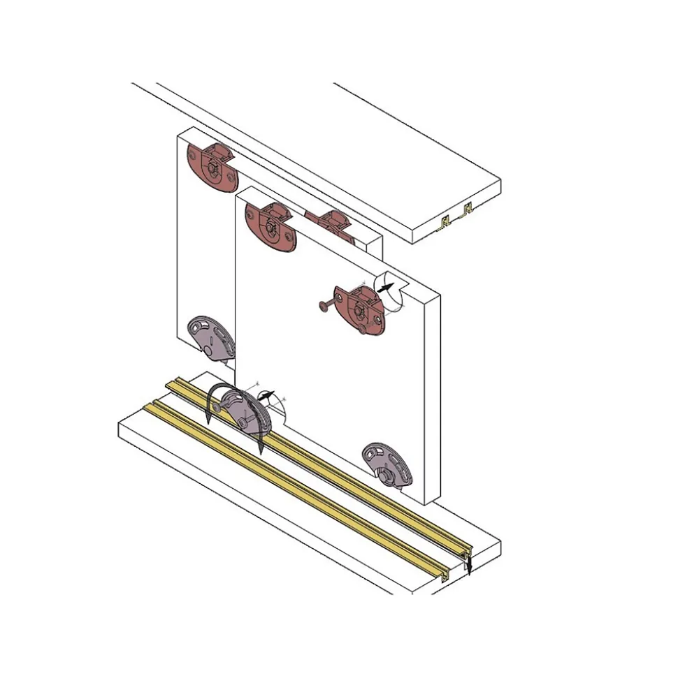 Rail de coulissant 3m nylon blanc - KOBLENZ - 0310 13 B