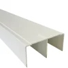 Rail haut alu pour placard coulissant - 2000mm - Laqué blanc