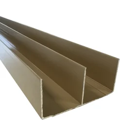 Rail haut alu pour placard coulissant - 2000mm - Taupe beige