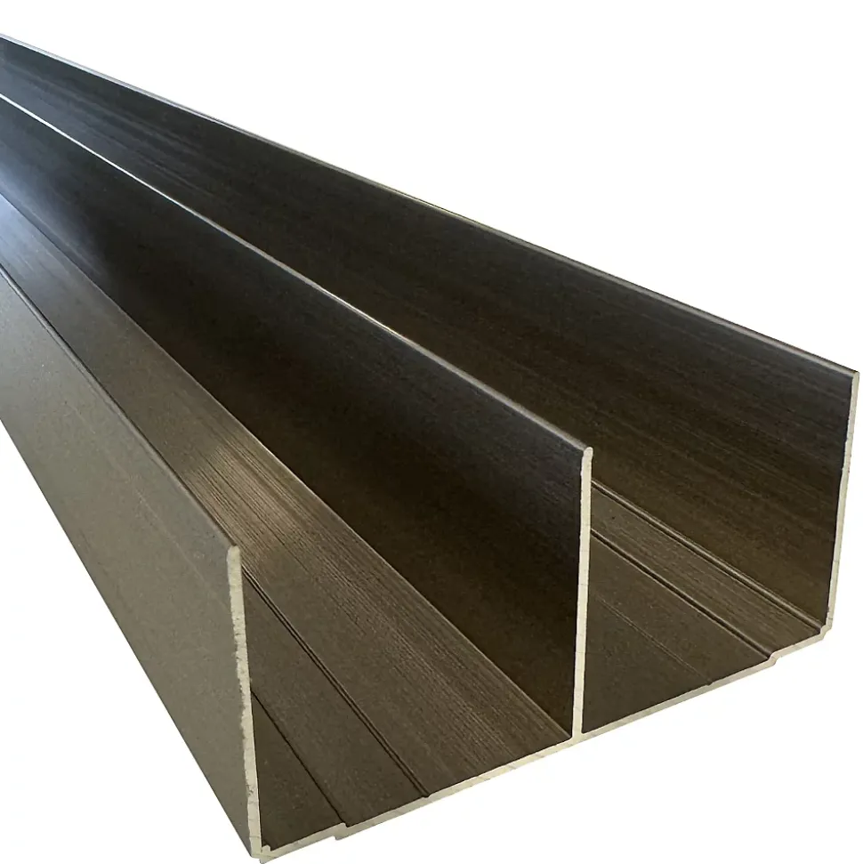 Rail haut alu pour placard coulissant - 3000mm - Inox Brossé