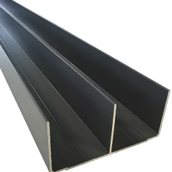 Rail haut alu pour placard coulissant - 3000mm - Gris Graphite texturé